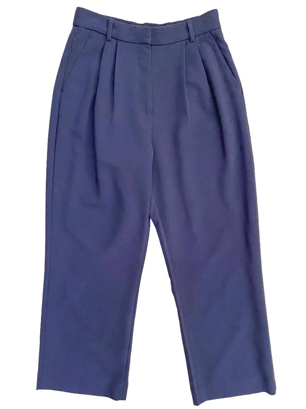 ABERCROMBIE & FITCH The A&F Sloane Tailored Pant Navy Blue 29 8 Wide Leg Curve